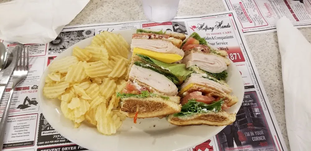 Turkey Club on White Toast